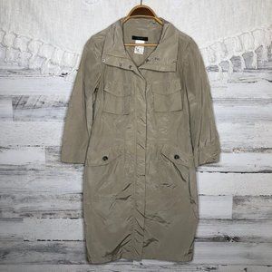 Weekend MaxMara Nylon Utility Trench Coat Pockets